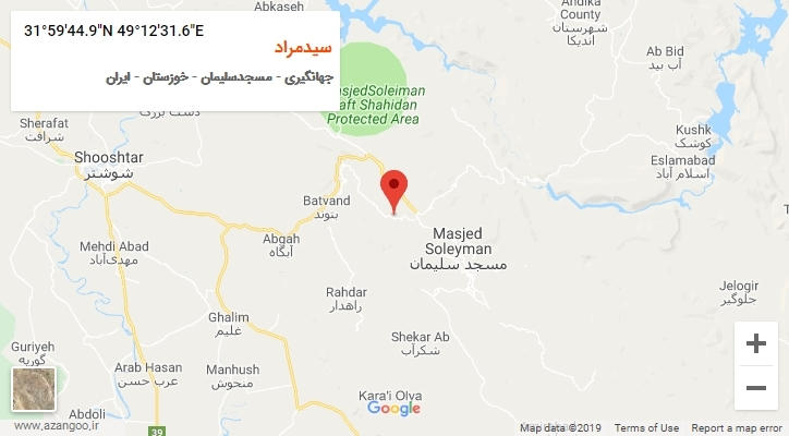 روستای سیدمراد بر روی نقشه
