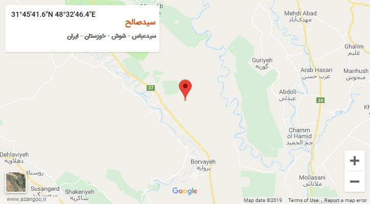 روستای سیدصالح بر روی نقشه