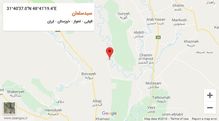 روستای سیدسلمان بر روی نقشه