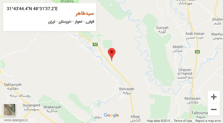 روستای سیدطاهر بر روی نقشه