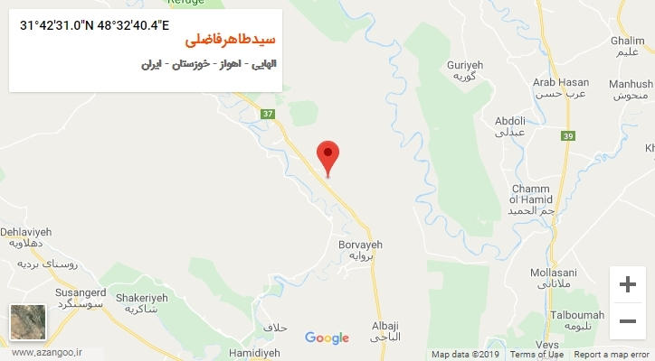 روستای سیدطاهرفاضلی بر روی نقشه