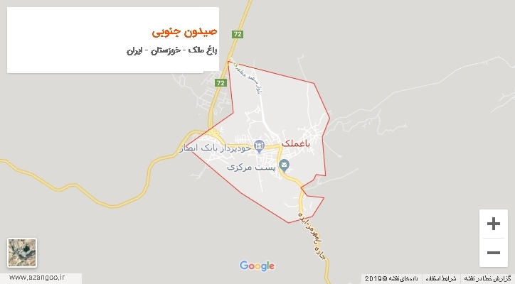 دهستان صیدون جنوبی بر روی نقشه
