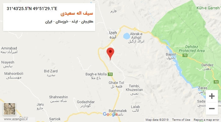 روستای سیف اله سعیدی بر روی نقشه