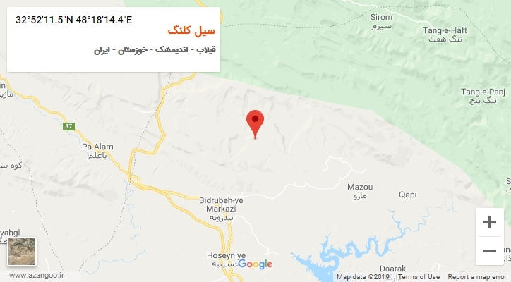 روستای سیل کلنگ بر روی نقشه