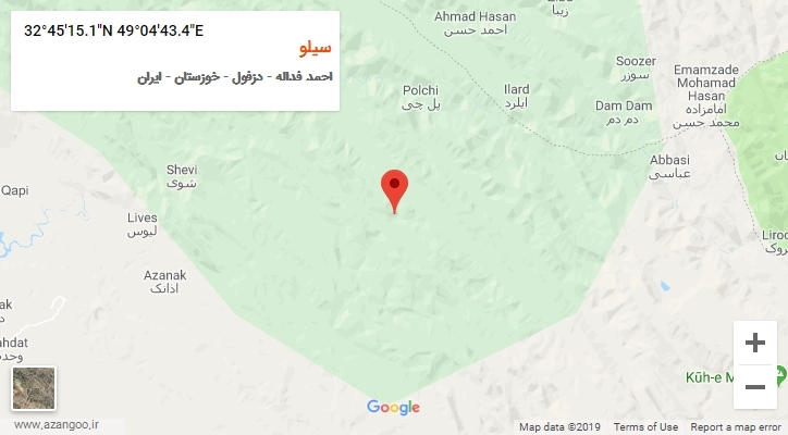 روستای سیلو بر روی نقشه