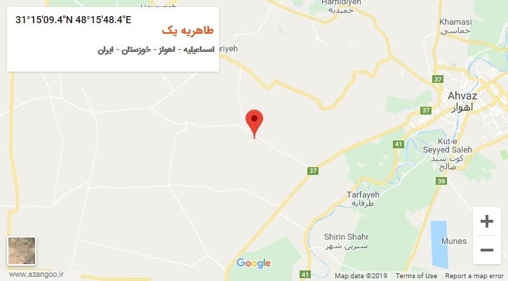روستای طاهریه یک بر روی نقشه