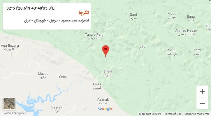 روستای تگرچا بر روی نقشه