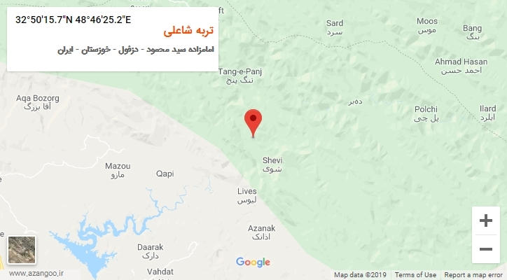 روستای تربه شاعلی بر روی نقشه