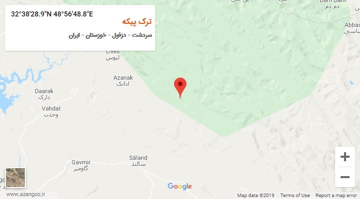 روستای ترک پیکه بر روی نقشه