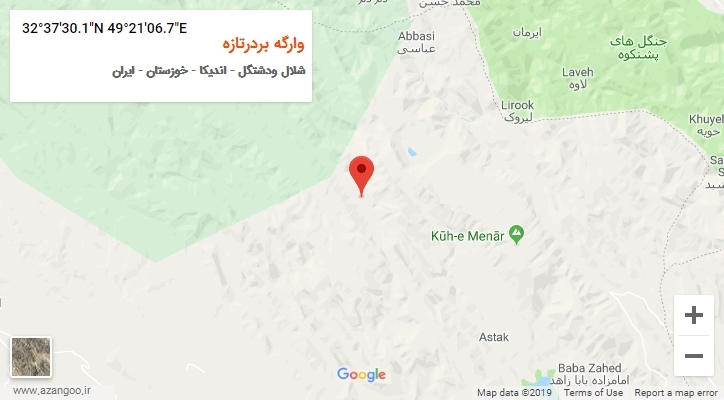 روستای وارگه بردرتازه بر روی نقشه