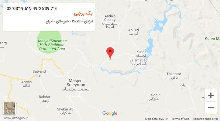 روستای یک برجی بر روی نقشه