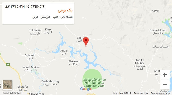 روستای یک برجی بر روی نقشه