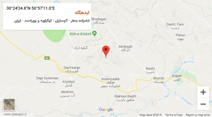 روستای ابدهگاه بر روی نقشه