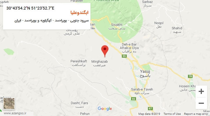 روستای ابگندوعلیا بر روی نقشه