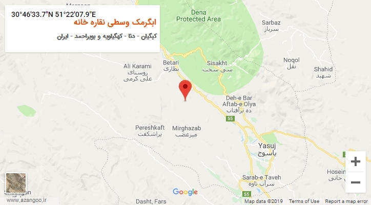 روستای ابگرمک وسطی نقاره خانه بر روی نقشه