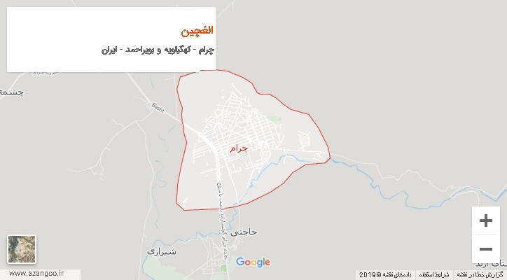 دهستان الغچین بر روی نقشه