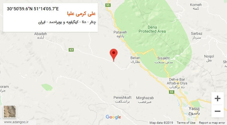 روستای علی کرمی علیا بر روی نقشه