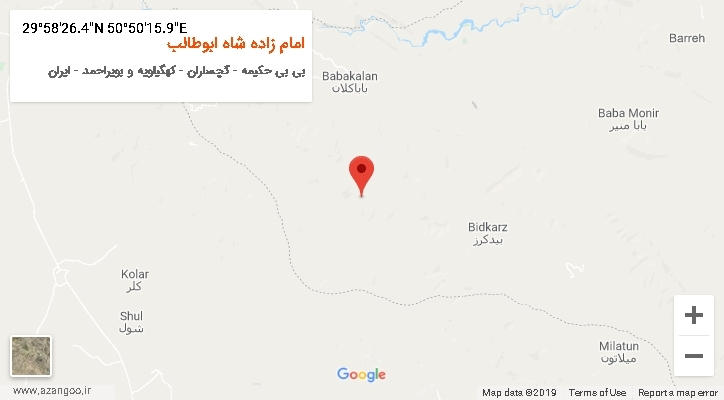 روستای امام زاده شاه ابوطالب بر روی نقشه