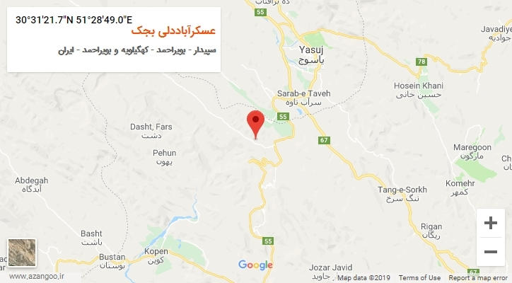 روستای عسکرآباددلی بجک بر روی نقشه
