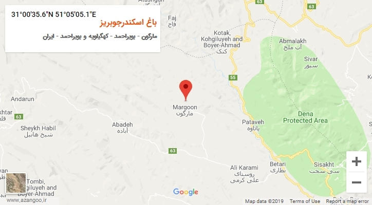 روستای باغ اسکندرجوبریز بر روی نقشه