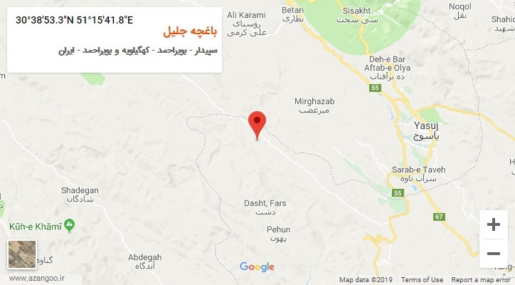 روستای باغچه جلیل بر روی نقشه