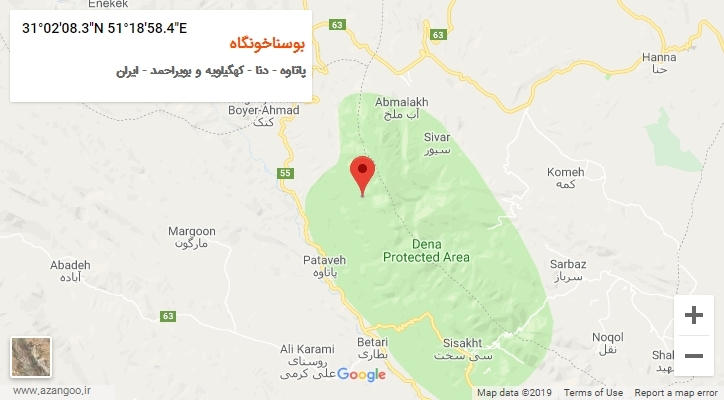 روستای بوسناخونگاه بر روی نقشه