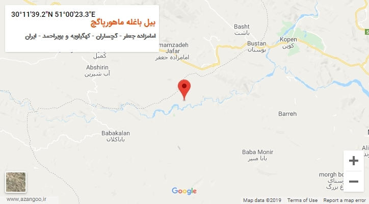 روستای بیل باغله ماهورپاگچ بر روی نقشه