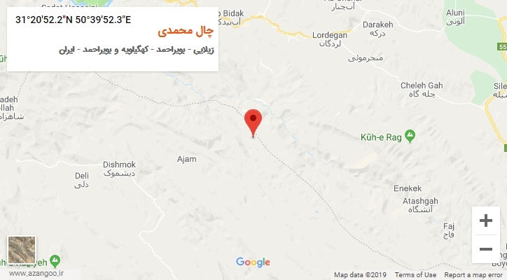 روستای چال محمدی بر روی نقشه