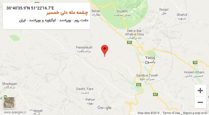 روستای چشمه مله دلی خمسیر بر روی نقشه