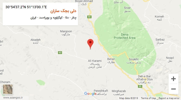 روستای دلی بجک ساران بر روی نقشه