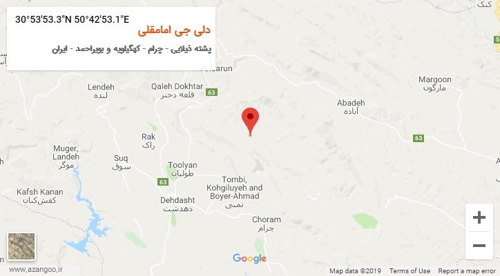 روستای دلی جی امامقلی بر روی نقشه