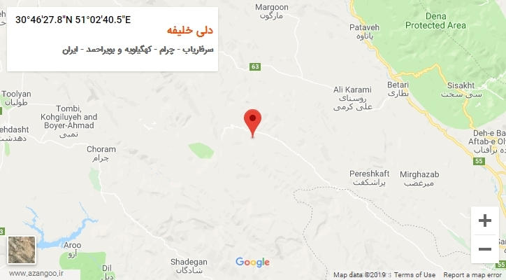 روستای دلی خلیفه بر روی نقشه