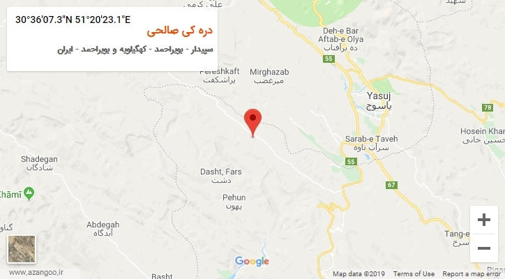 روستای دره کی صالحی بر روی نقشه