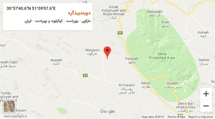 روستای دوبندبیدگره بر روی نقشه
