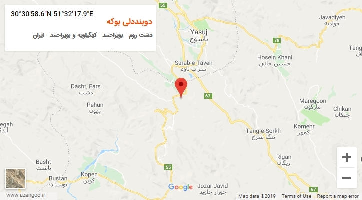 روستای دوبنددلی بوکه بر روی نقشه