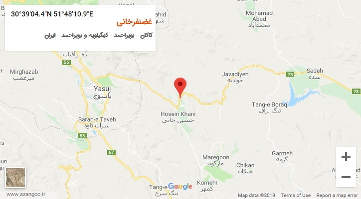 روستای غضنفرخانی بر روی نقشه