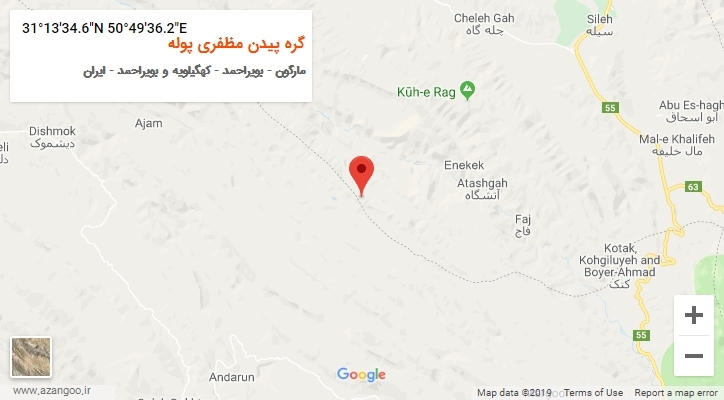 روستای گره پیدن مظفری پوله بر روی نقشه