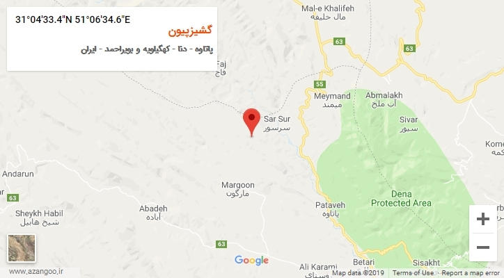 روستای گشیزپیون بر روی نقشه