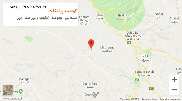 روستای گودنسه پراشکفت بر روی نقشه