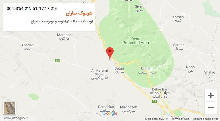 روستای هرموک ساران بر روی نقشه