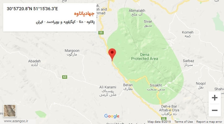 روستای جهادپاتاوه بر روی نقشه