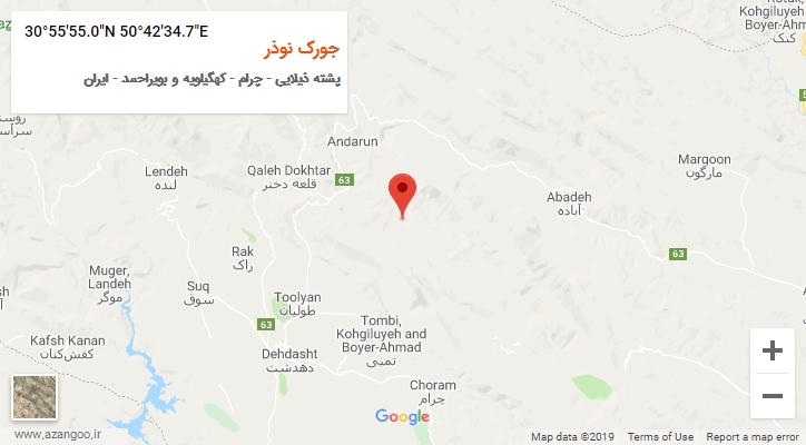 روستای جورک نوذر بر روی نقشه