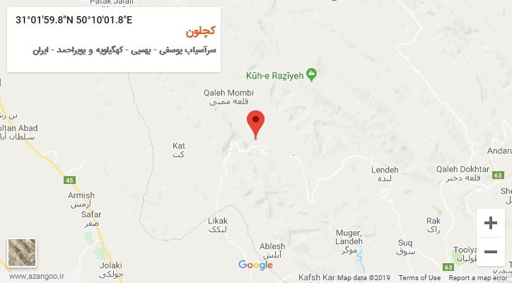 روستای کچلون بر روی نقشه