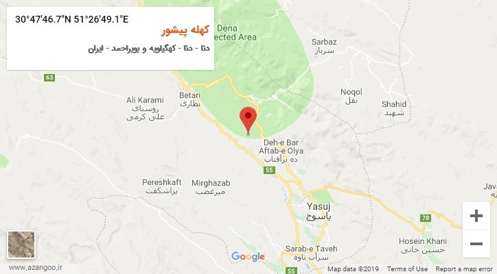 روستای کهله پیشور بر روی نقشه