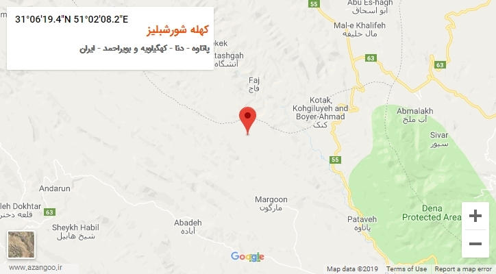 روستای کهله شورشبلیز بر روی نقشه