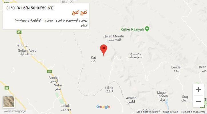 روستای کنج کنج بر روی نقشه