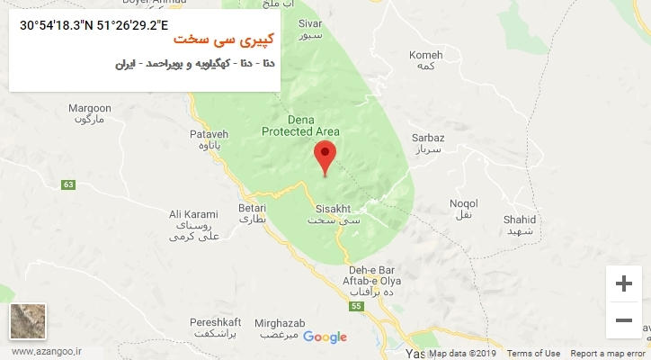 روستای کپیری سی سخت بر روی نقشه