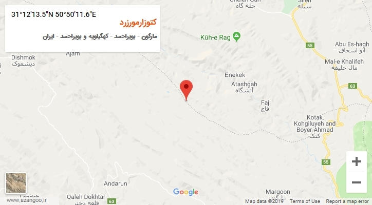 روستای کتوزارمورزرد بر روی نقشه