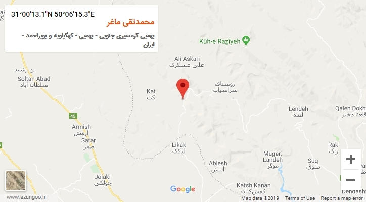 روستای محمدتقی ماغر بر روی نقشه