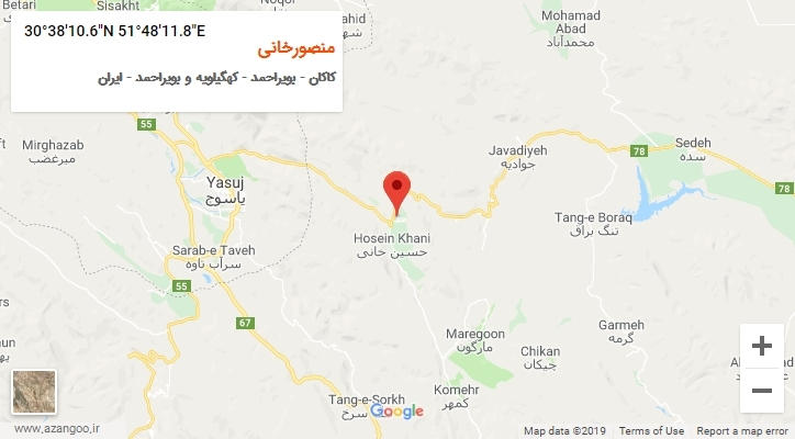 روستای منصورخانی بر روی نقشه